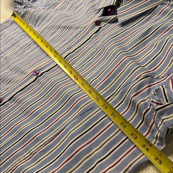 Eight X Premium Men's Blue Striped Shirt. 3XL. Nearly new - Picture 6 of 9